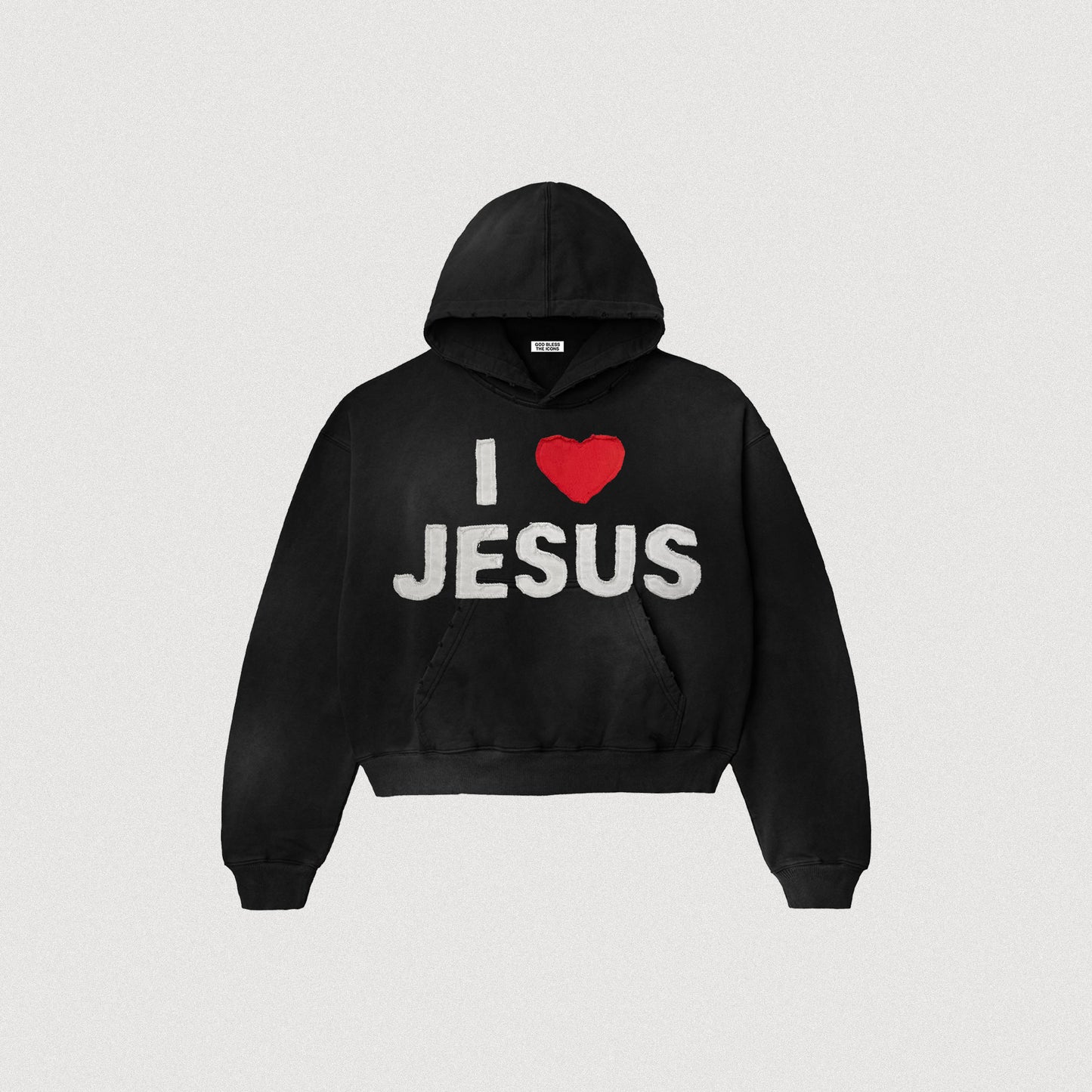 "I <3 JESUS, JESUS <3 U" HOODIE