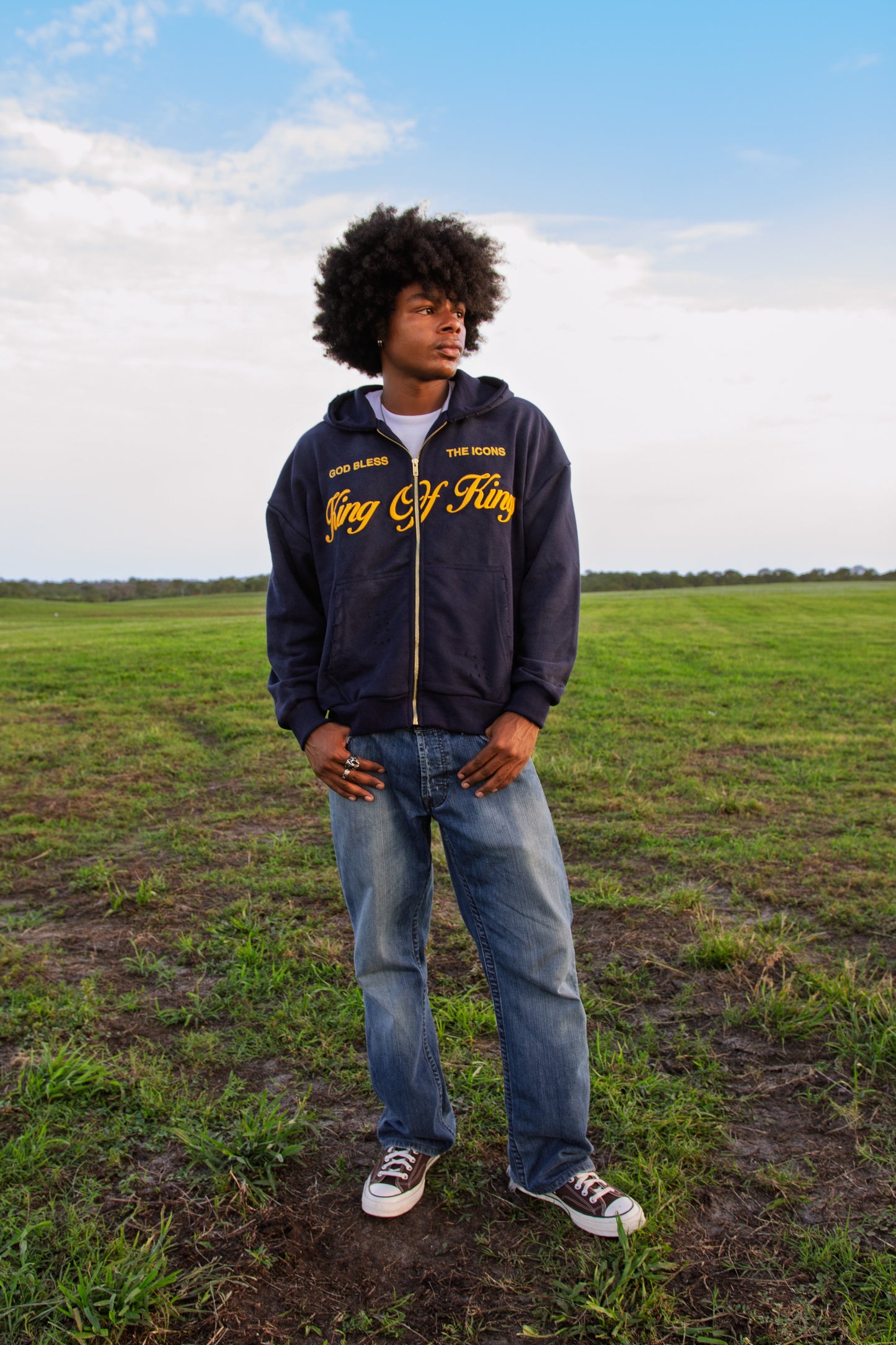 KING OF KINGS ZIP - NAVY