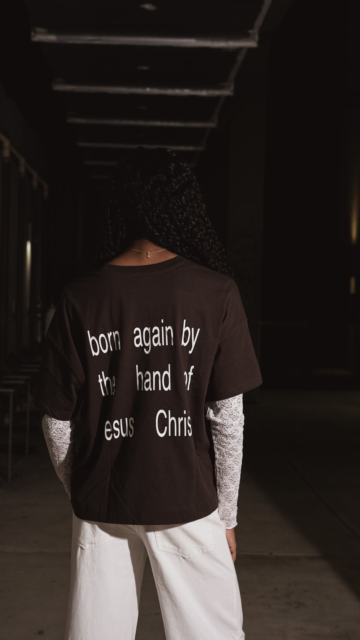 IN NEED OF A SAVIOR TEE - BROWN