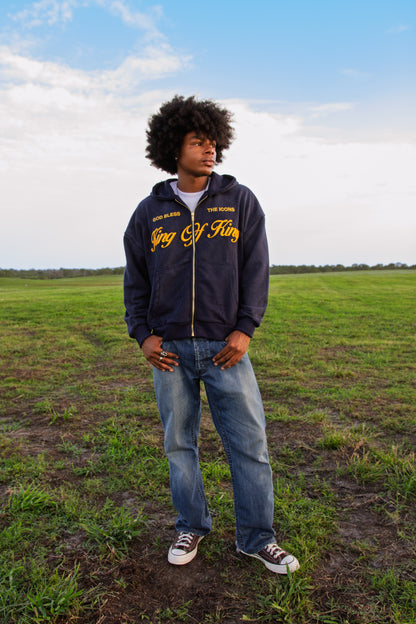 KING OF KINGS ZIP - NAVY