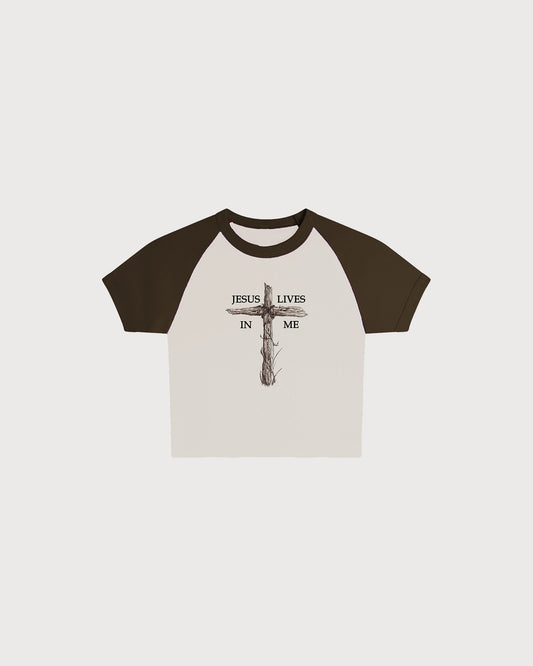 "JESUS LIVES IN ME" BABY TEE