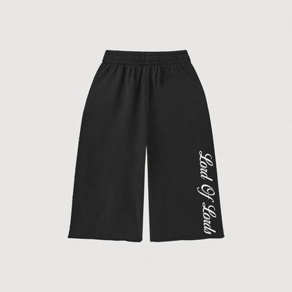 "KING OF KINGS" CHINO SHORTS - BLACK