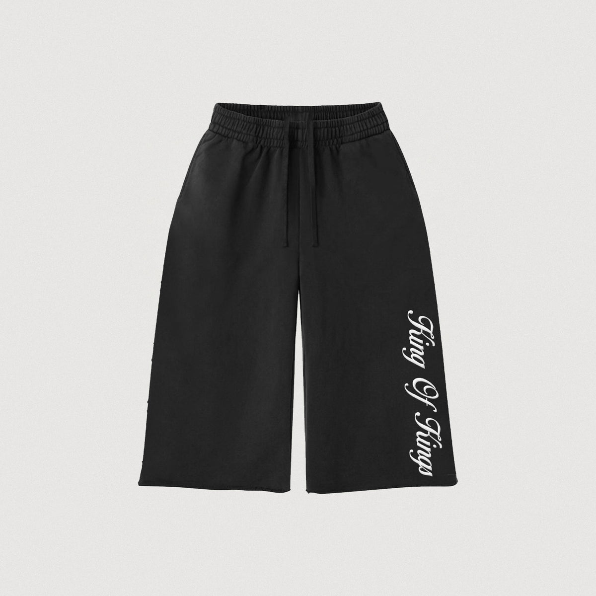 "KING OF KINGS" CHINO SHORTS - BLACK