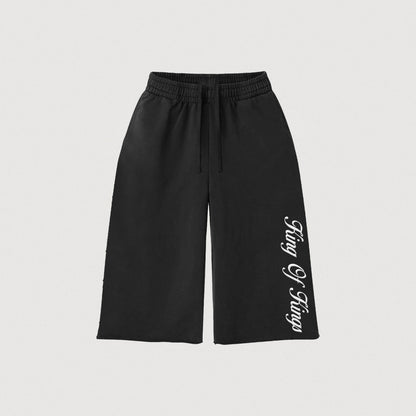 "KING OF KINGS" CHINO SHORTS - BLACK